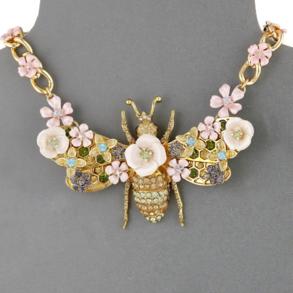 Betsey Johnson Bumble Bee Necklace - Picture 2 of 7